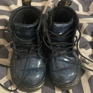 GREAT condition - Blue Sparkly Dr. Martens - Size 6